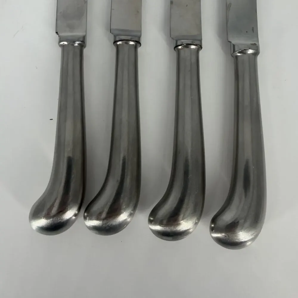 4X BK Cooper Bros QUEEN ANNE Stainless Butter Knives England Pistol Grips